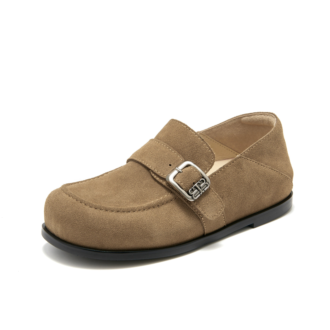 BeauToday Premium Cow Suede Flat Loafers for Women