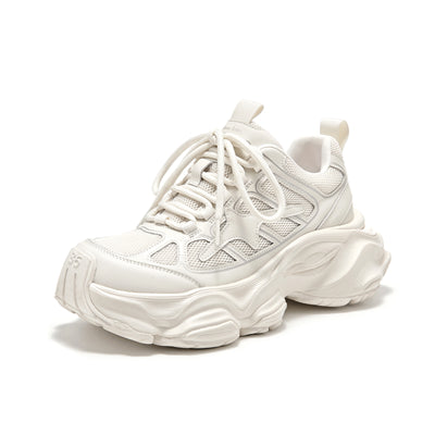BeauToday Chunky Platform  Fashion Sneakers with Lace Up  for Women