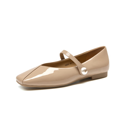 BeauToday Leather Mary Jane Shoes Dressy for Women