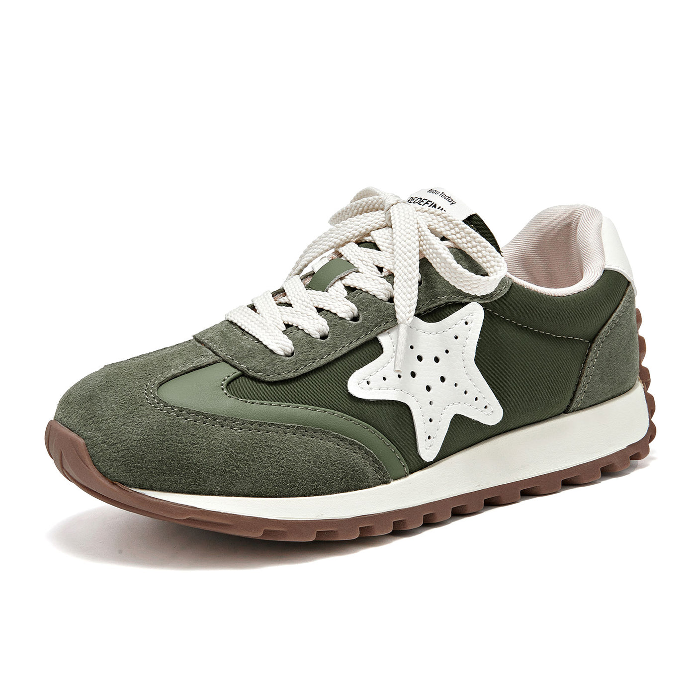 BeauToday Women's Fashion Sneakers with Star Design