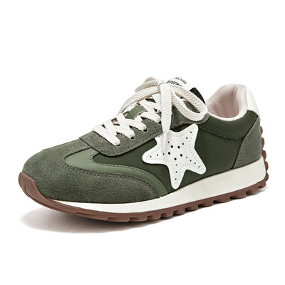 BeauToday Women's Fashion Sneakers with Star Design