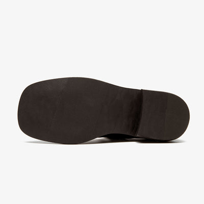BeauToday Leather Square Toe Ballet Mary Jane Shoes for Women