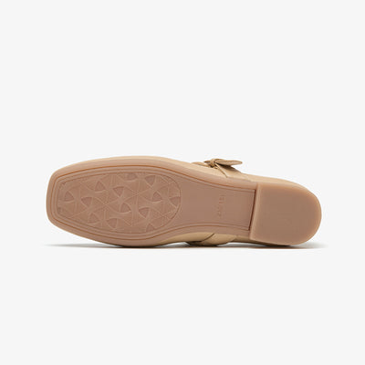 BeauToday Soft Sheepskin Mary Jane Shoes for Women