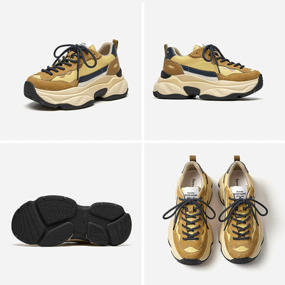 BeauToday Chunky Mixed Colors Sneakers for Women BEAU TODAY