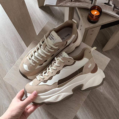 BeauToday Chunky Mixed Colors Sneakers for Women BEAU TODAY