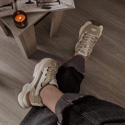 BeauToday Chunky Mixed Colors Sneakers for Women BEAU TODAY