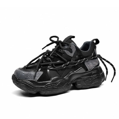 BeauToday Chunky Sneakers for Women with Side Lace Decor BEAU TODAY