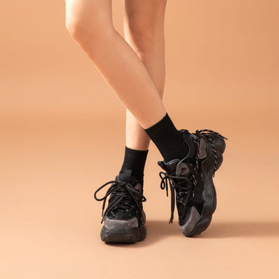 BeauToday Chunky Sneakers for Women with Side Lace Decor BEAU TODAY