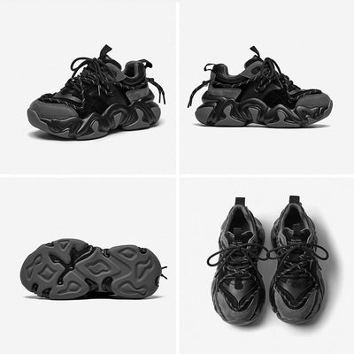 BeauToday Chunky Sneakers with Mixed Colors Design for Women BEAU TODAY