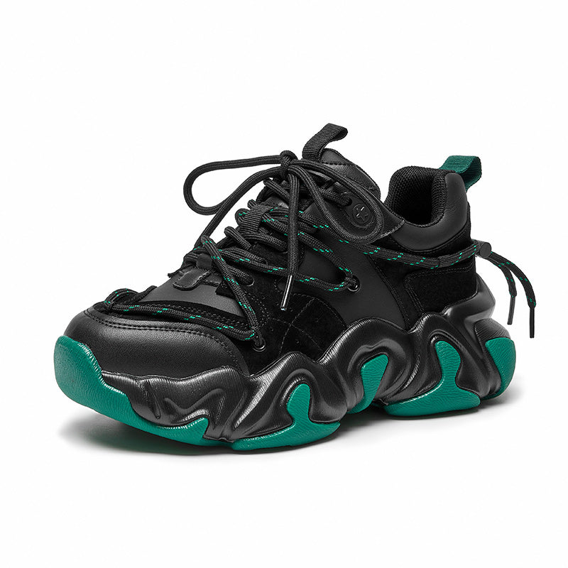 BeauToday Chunky Sneakers with Mixed Colors Design for Women BEAU TODAY