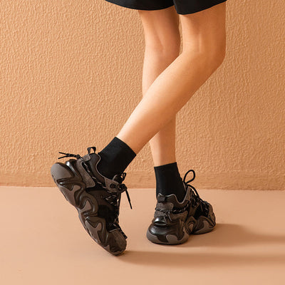 BeauToday Chunky Sneakers with Mixed Colors Design for Women BEAU TODAY