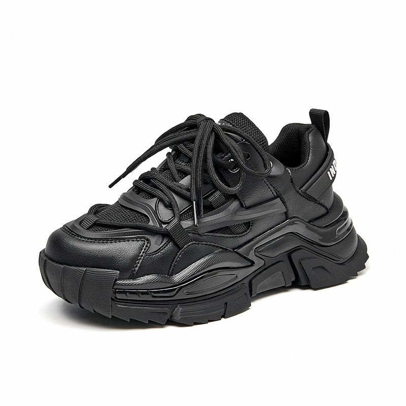 BeauToday Chunky Sole Solid Color Sneakers for Women BEAU TODAY