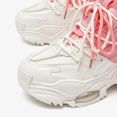 BeauToday Mixed Color Mesh Casual Chunky Sneakers for Women BEAU TODAY