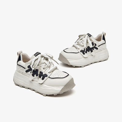 BeauToday Mixed Colors Platform Heel Sneakers for Women BEAU TODAY