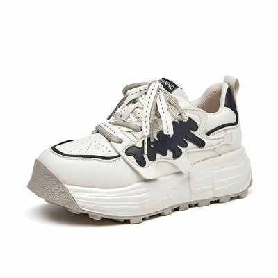 BeauToday Mixed Colors Platform Heel Sneakers for Women BEAU TODAY