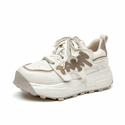 BeauToday Mixed Colors Platform Heel Sneakers for Women BEAU TODAY