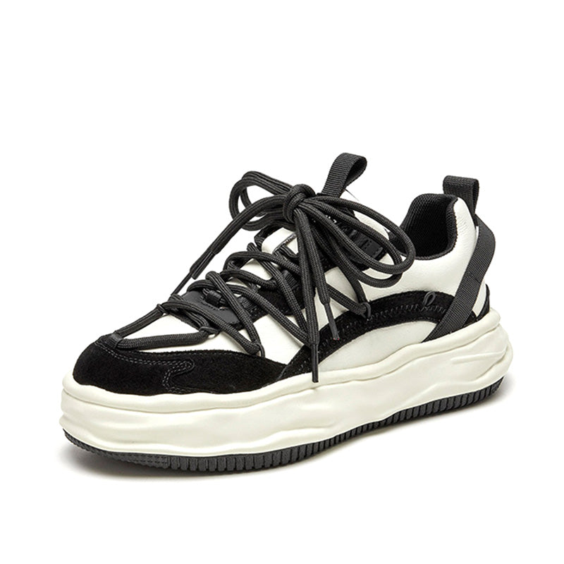 BeauToday Mixed Colors Platform Sneakers for Women BEAU TODAY