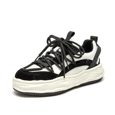 BeauToday Mixed Colors Platform Sneakers for Women BEAU TODAY