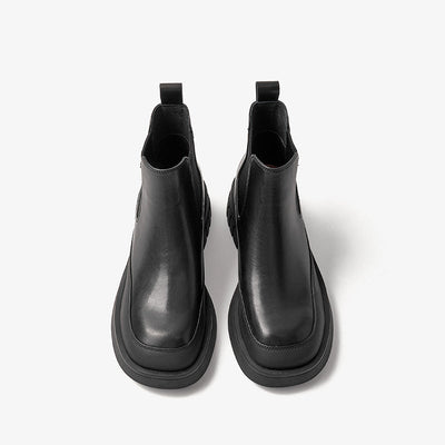 BeauToday Platform Mixed Color Ankle Boots for Women BEAU TODAY