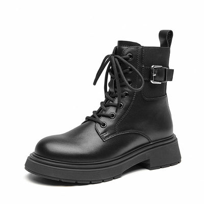 BeauToday Round Toe Mixed Color Boots for Women BEAU TODAY