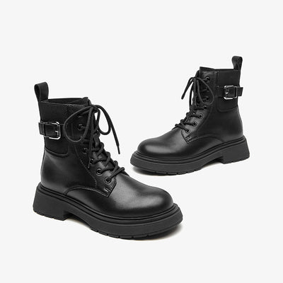 BeauToday Round Toe Mixed Color Boots for Women BEAU TODAY