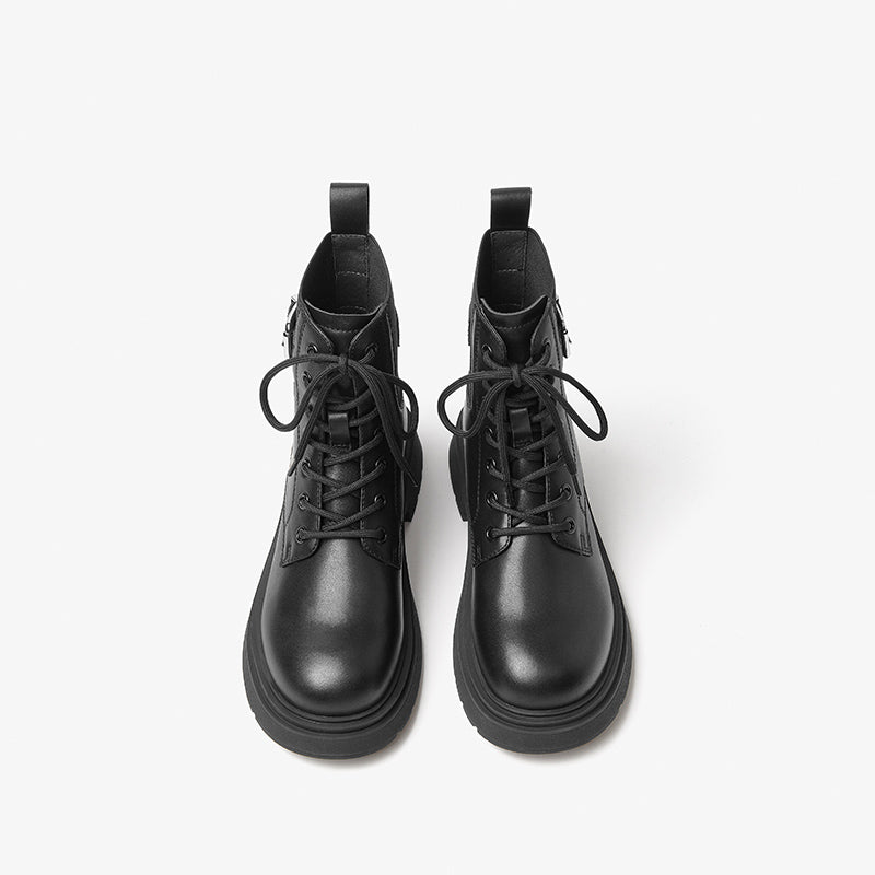 BeauToday Round Toe Mixed Color Boots for Women BEAU TODAY
