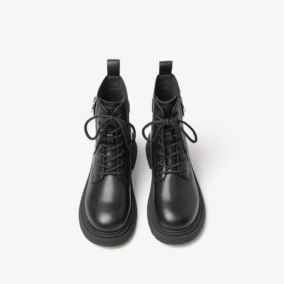 BeauToday Round Toe Mixed Color Boots for Women BEAU TODAY