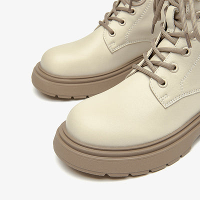 BeauToday Round Toe Mixed Color Boots for Women BEAU TODAY