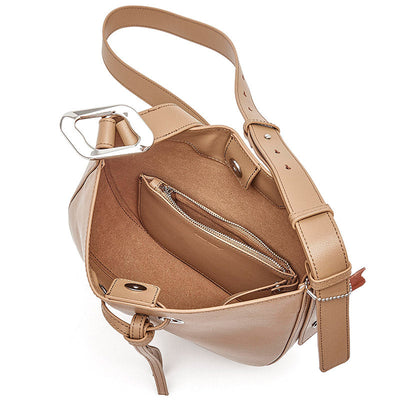 BeauToday Solid Color Messenger Bag for Women BEAU TODAY