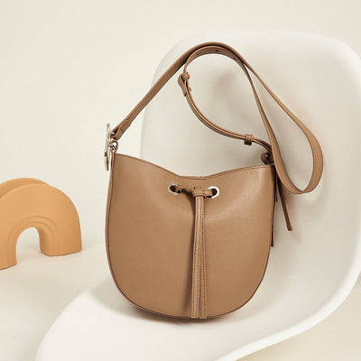 BeauToday Solid Color Messenger Bag for Women BEAU TODAY