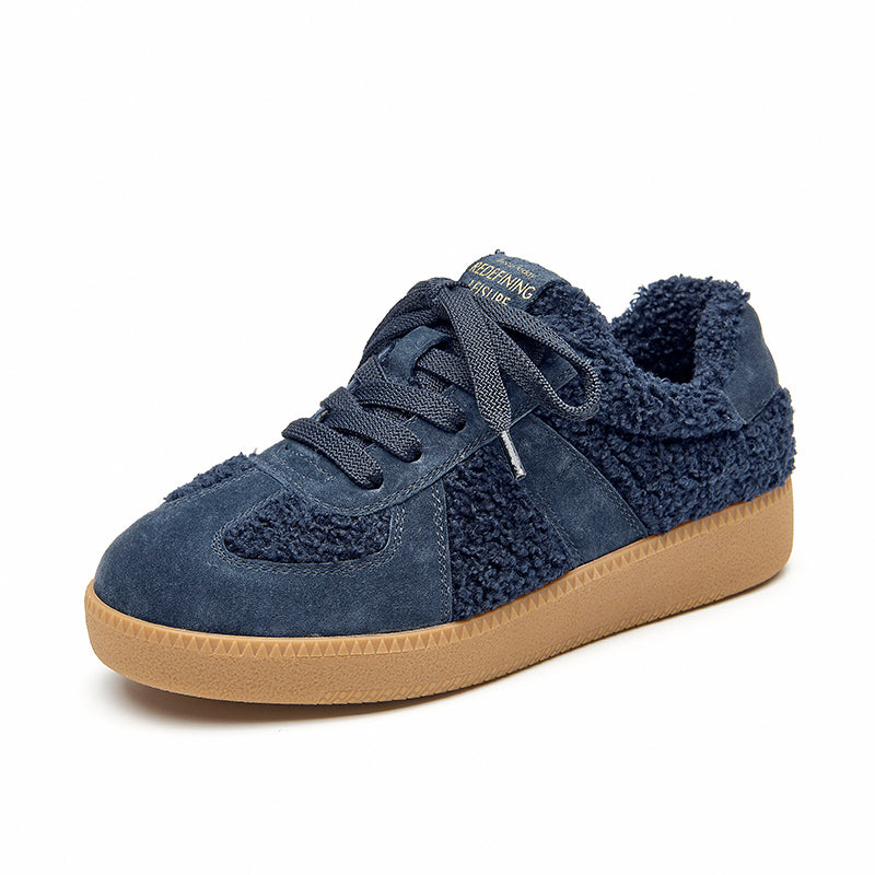 BeauToday Vintage Genuine Leather Lace Up Sneaker for Women BEAU TODAY