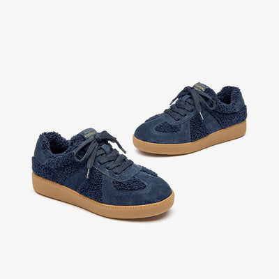 BeauToday Vintage Genuine Leather Lace Up Sneaker for Women BEAU TODAY