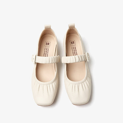 BeauToday Womens Vintage Mary Janes Soft Ballet Flats with Elastic Stap BEAU TODAY