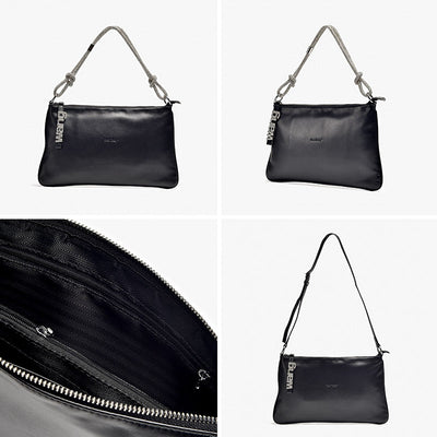 Beautoday Women Cow Leather Crossbody Bags Detachable Chain Zipper Vintage Handbag BEAU TODAY